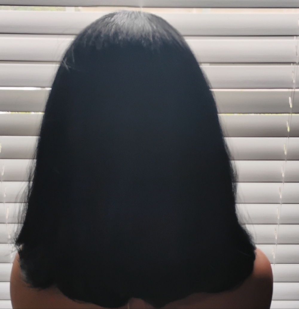 Black Straight Women's Lace Front Wig - Natural Shine - Picture 7 of 7